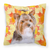 Fall Design with Dog Fabric Decorative Pillow - 652259221127