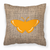 Carolines Treasures Butterfly Burlap Fabric Decorative Pillow, Heavyweight Canvas, 18 x 18 Inches Durable Couch Pillow