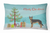 Christmas Tree Dog Art Canvas Fabric Decorative Pillow Style 2 - 194030036532