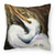 Carolines Treasures, Inc Bird Painting Fabric Decorative Pillow, 14x14 Inches, Polyester, bright, cheerful