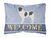 Welcome Dog Art Canvas Fabric Decorative Pillow Style 2 - 638508981332