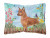 Spring Dog Art Canvas Fabric Decorative Pillow - 652259182640