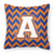 Letter Chevron Fabric Decorative Pillow - 638508320742