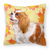 Fall Design with Dog Fabric Decorative Pillow - 652259220526