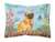 Spring Dog Art Canvas Fabric Decorative Pillow - 652259182756