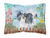 Spring Dog Art Canvas Fabric Decorative Pillow - 652259182657