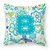 Monogram Letter Flowers and Butterflies Fabric Decorative Pillow - 615872976768