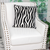 Parkland Collection Simba Black and White Zebra Throw Pillow - 025773000071