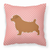 Dog Profile Checkerboard Design Fabric Decorative Pillow - 638508510921