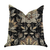 Plutus Noir Lotus Blossom Luxury Throw Pillow - 641753664165