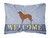 Welcome Dog Art Canvas Fabric Decorative Pillow - 638508702272