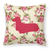 Dog Silhouette Shabby Chic Roses Fabric Decorative Pillow - 638508358264