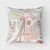Letter  Love in Paris Pink Fabric Decorative Pillow - 615872979691