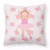 Ballerina Themed Fabric Decorative Pillow - 638508654922