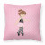 Ballerina Themed Fabric Decorative Pillow - 638508654793