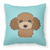 Checkerboard Print With Dog Fabric Decorative Pillow - 615872898459