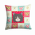 Carolines Treasures, Inc Cat Face Love Fabric Decorative Pillow, 14 inches, Polyester