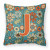 Carolines Treasures Monogram Letter Flowers Fabric Decorative Pillow, 14 inches