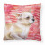 Dog With Love Stripes Fabric Decorative Pillow - 652259222605