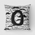Letter Moustache Initial Fabric Decorative Pillow - 615872981564