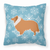 Winter Snowflake Dog Profile Art Fabric Decorative Pillow - 638508509994