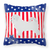USA Patriotic With Dog Fabric Decorative Pillow - 638508514196