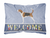 Welcome Dog Art Canvas Fabric Decorative Pillow Style 2 - 638508980731