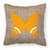 Butterfly Burlap Fabric Decorative Pillow - 615872543618