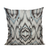 Plutus Brands Ikat Dream Pillow Blue Black Cream Handmade