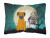 Caroline?s Treasures Halloween Dog Art Decorative Pillow, Full-Color Print, 12x16