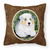 Portrait Artwork with Dog Brown Fabric Decorative Pillow - 615872502486