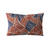 Plutus Red, Blue Sketch Abstract Luxury Throw Pillow - 017247668405