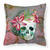 Day of the Dead Themed Fabric Decorative Pillow - 638508623713