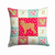 Caroline's Treasures Love Design with Dog Fabric Decorative Pillow, 14x14 Inches, Polyester, Printed Fun