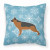 Winter Snowflake With Dog Fabric Decorative Pillow - 638508515070