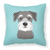 Carolines Treasures Dog Face Checkerboard Design Fabric Decorative Pillow, 14x14 Inches, durable, stylish