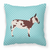Blue Check Themed Fabric Decorative Pillow - 638508936301