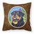 Carolines Treasures Portrait Artwork with Dog Brown Fabric Decorative Pillow, Brown, cute decorative