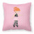 Ballerina Themed Fabric Decorative Pillow - 638508654724