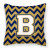 Letter Chevron Fabric Decorative Pillow - 638508319975