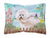 Spring Dog Art Canvas Fabric Decorative Pillow - 652259183135