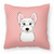 Checkerboard Print With Dog Fabric Decorative Pillow - 615872898770