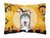Halloween Dog Art Canvas Fabric Decorative Pillow - 638508129239
