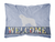 Welcome Dog Art Canvas Fabric Decorative Pillow - 638508702111