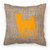 Dog Breed Burlap Fabric Decorative Pillow - 615872544813