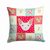 Carolines Treasures Cat Face Love Pattern Accent Decorative Pillow