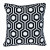 Parkland Collection Transitional Geometric Black 20" x 20" Pillow - 025773021588