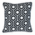 Parkland Collection Transitional Geometric Black 20" x 20" Pillow - 025773021588
