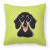Dog Face Checkerboard Design Fabric Decorative Pillow - 615872897421