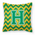 Letter Chevron Fabric Decorative Pillow - 638508320551